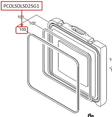 (BMedic TCW40/2000SDD) JOINT EXT. PORTE FRIGO (294.5104.08)