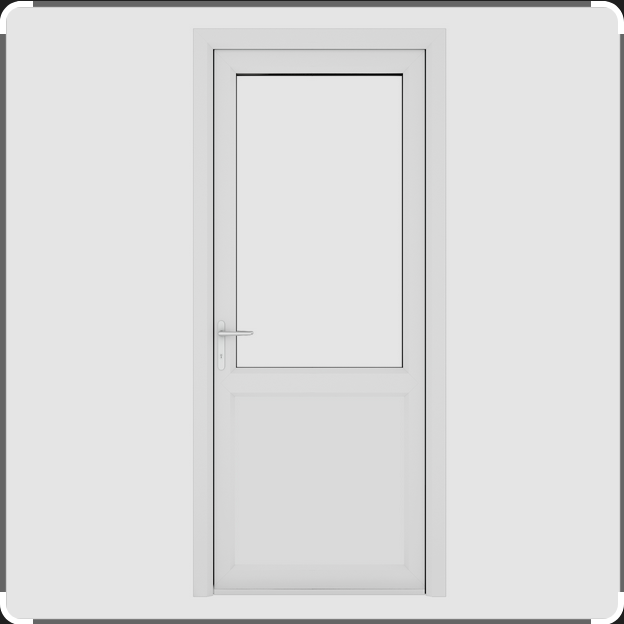 (Containex) DEMI-PANNEAU, gauche, décor intérieur blanc