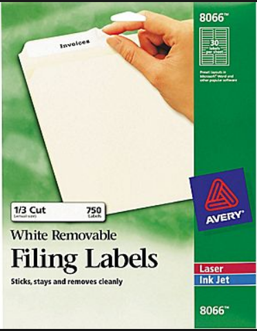 ADHESIVE LABEL 13pcs/A4, ±147.3x20mm, white, sheet