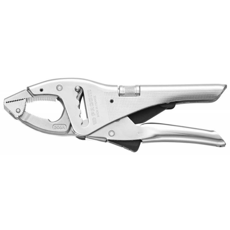LOCK-GRIP PLIER hinged long-nose, opening 110mm, 506A