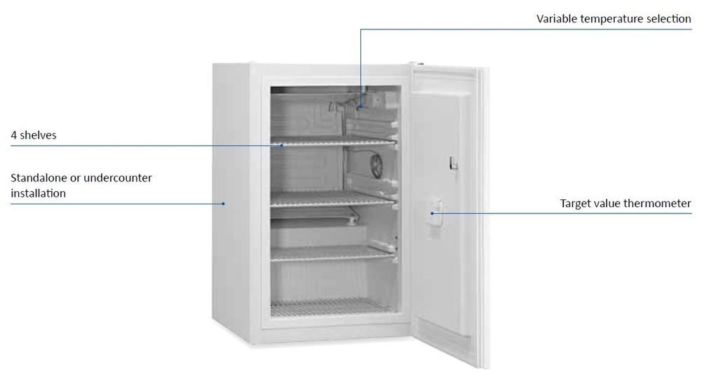 CONGELATEUR (Kirsch Froster-Med 70) 50l, 230V, vertic., méd.