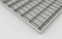 GRILLE INDUS., charge s. 1150mm, 1000x25mm, galv. antidérap.