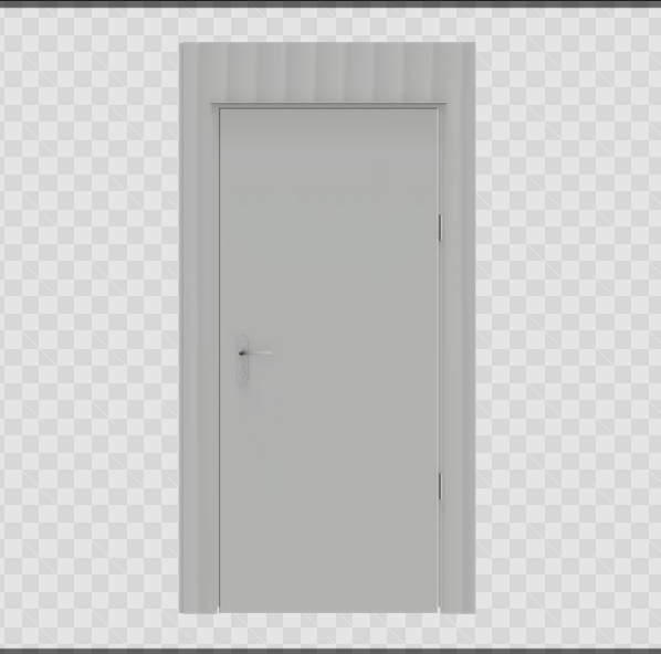 (Containex) DOOR PANEL 1000x2000, L/H hinged, white, outward