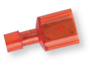 CONNECTOR full insulated, flat 6.3mm, 0.5-1mm², male