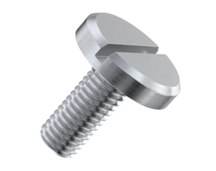 SCREW round wide head, stainless, M6x20mm, slotted head