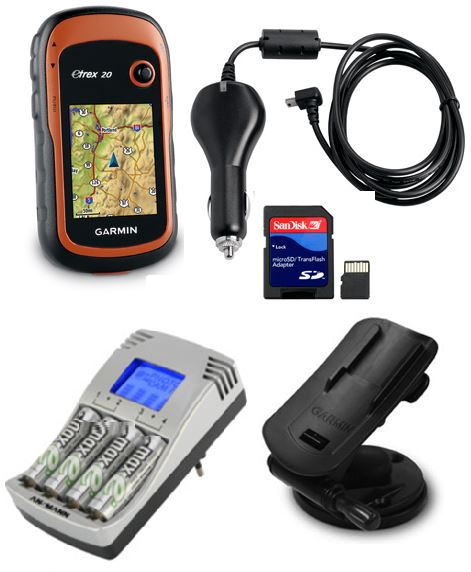 GPS DEVICE handheld (Garmin eTrex 30) + accessories