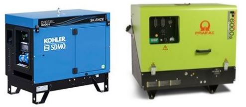 GENERATOR, 5-6kVA 230V 50Hz, diesel, silent