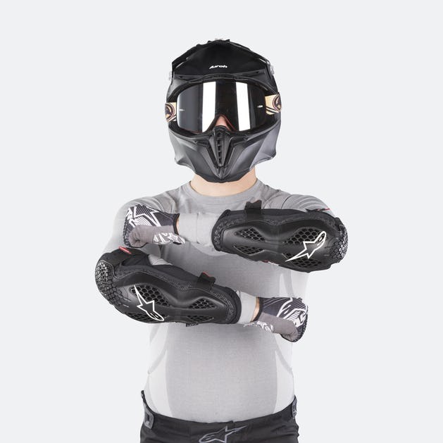 ELBOW PROTECTORS, one size, for motorbike, pair