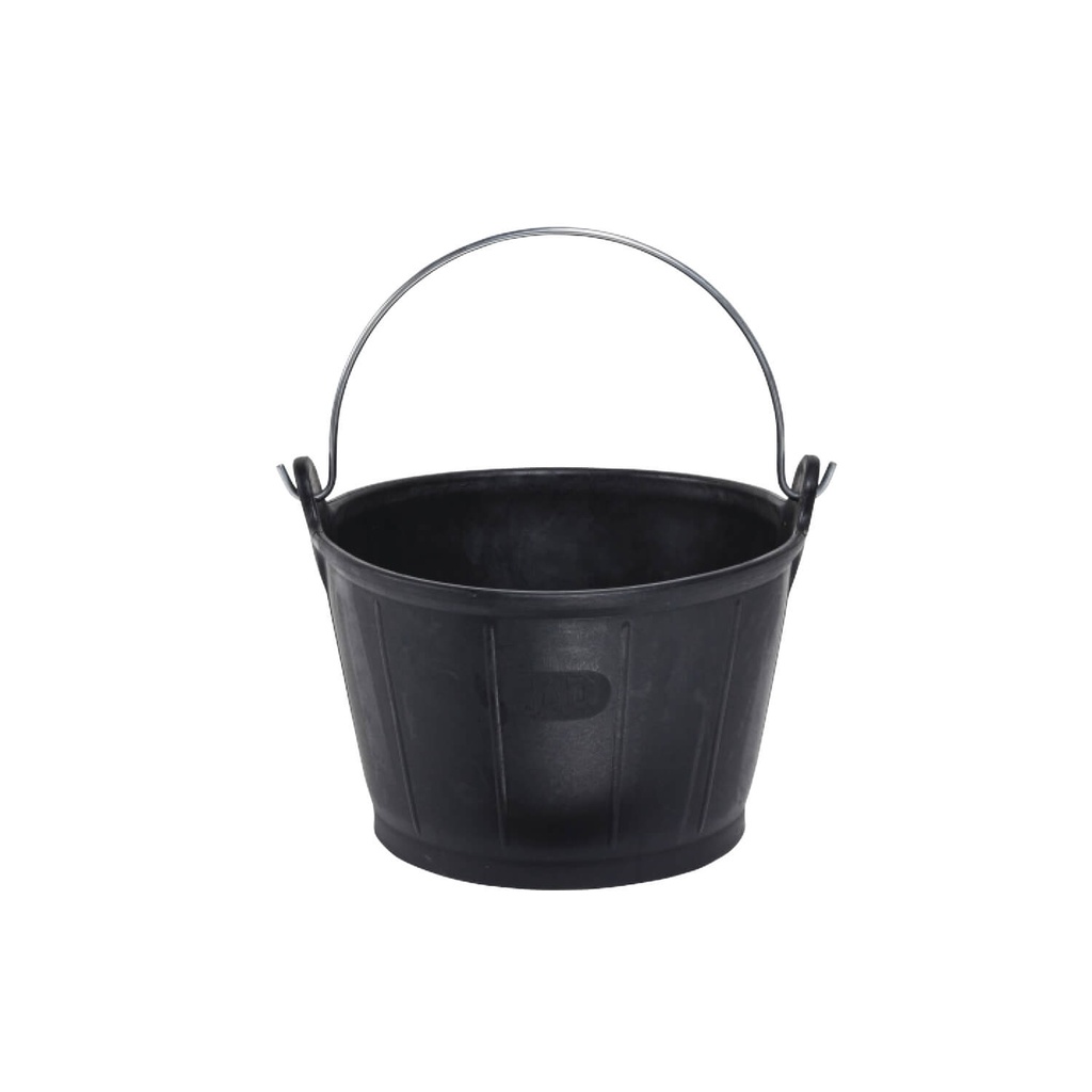 MASONRY BUCKET, rubber, 10 liters, strong quality