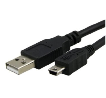 CABLE USB 2.0, 1,5m, USB(A-M)/USB Mini-B 5 pin