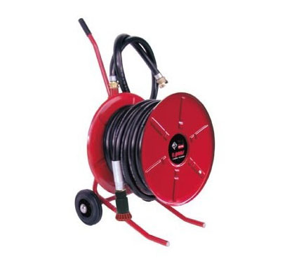 FIRE HOSE, length 40m Ø25mm, reel on trolley