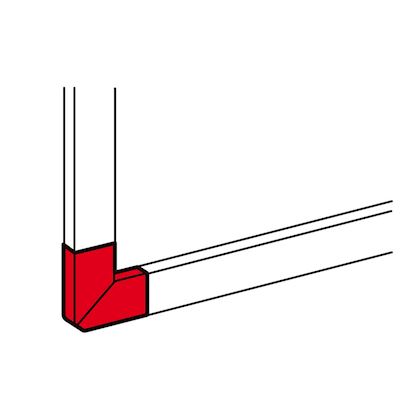 (Goulotte DLP 50x80mm) ANGLE PLAT 90º, blanc