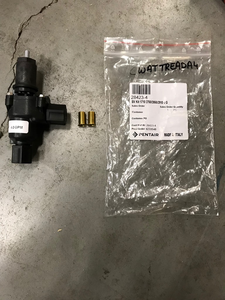 (Duplex 2910 NXT) BRINE VALVE ASSY, 1710 4 GPM