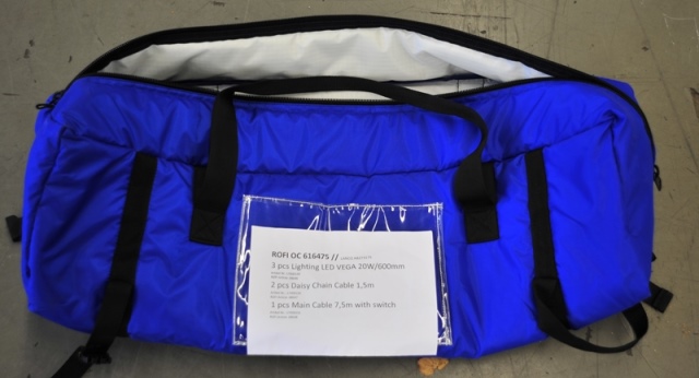 TRANSPORT BAG zipper, polyester, 700x200x200mm