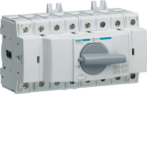 CHANGE-OVER SWITCH manual (Hager HIM406) 4P/63A/IP20, mod.