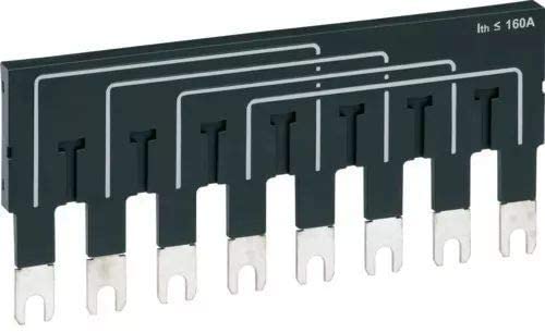 (Hager HIC416A) BARRE DE PONTAGE (Hager HZI401) 2X4P 160A