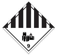 LABEL dangerous goods, class 9, lithium batteries