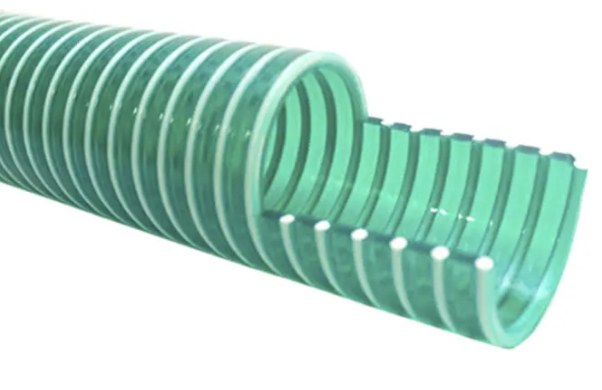 HOSE spiral, 3", 1.5m, green