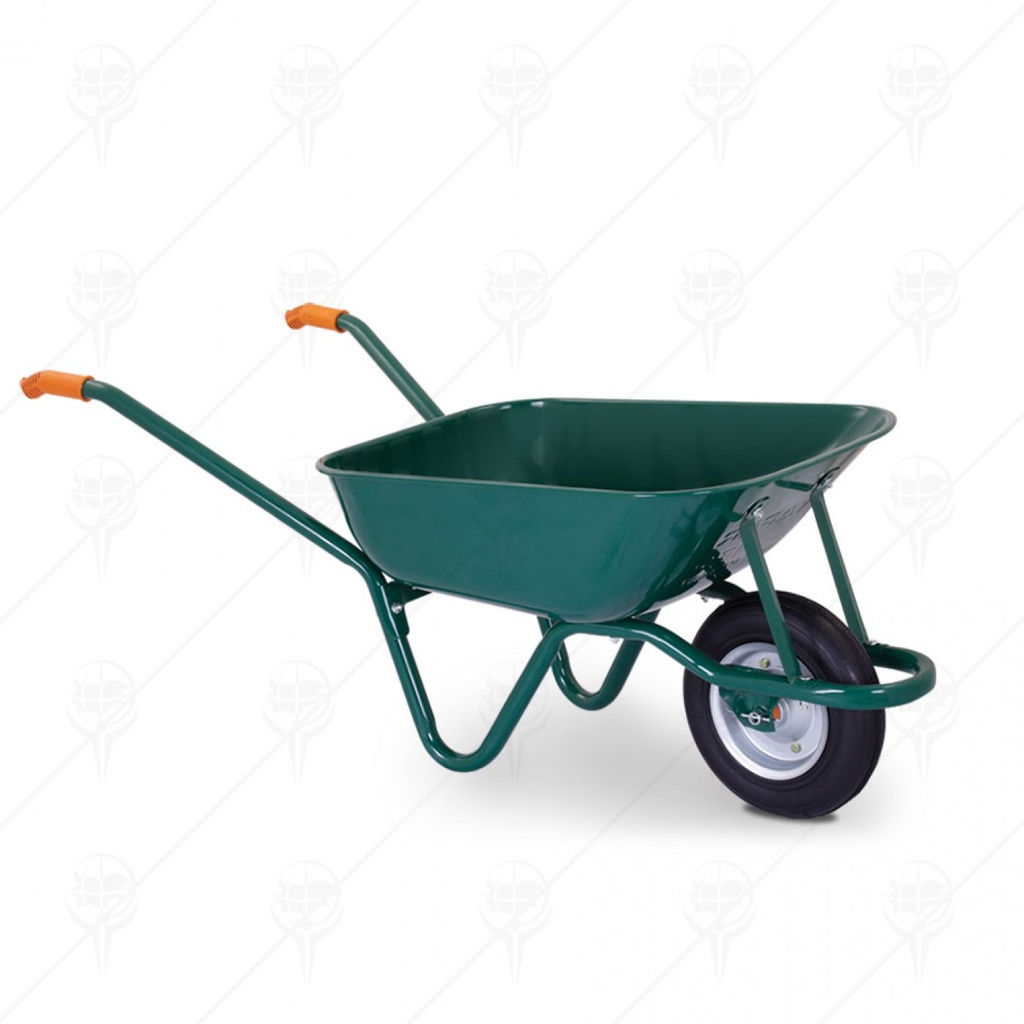 WHEELBARROW inflatable wheel, painted steel 1.1mm, 80l