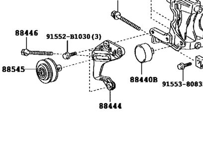 (LH202) BRACKET IDLE PULLEY