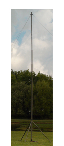 TELESCOPIC MAST, composite, 9m, rapid deploym. +install. set