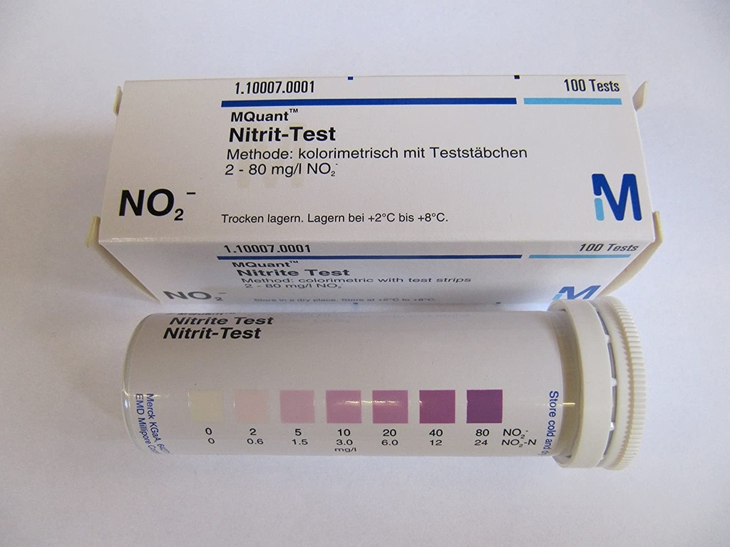 NITRITE TEST (Merck 1.10007.0001) 0.6-24 mg/l NO2-N, 100 pcs