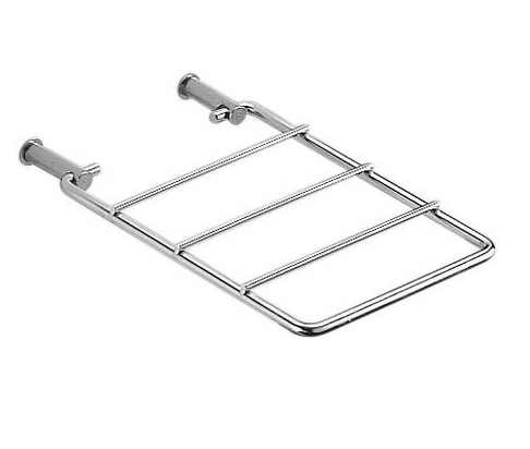 (vidoir hôpital céramique) GRILLE, inox, support seau