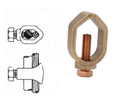 COSSE CUPRO-ALU, 16mm, 95mm², pour piquet de terre AC/CU