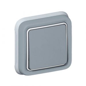 SWITCH 1 pole, 2 throw (Legrand Plexo) IP55, grey, flush