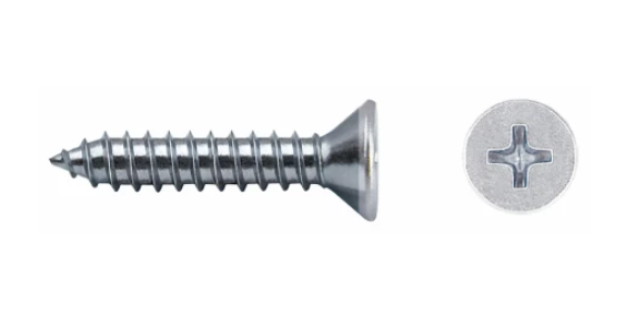 SCREW selftap. countersunk, Ø4.8x19mm, PH, for metal