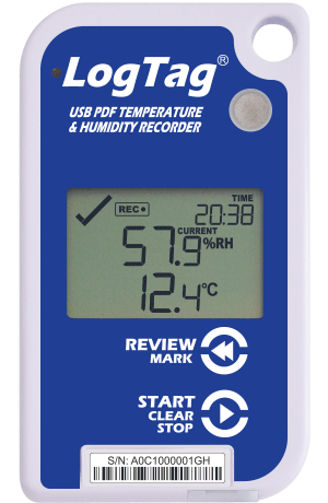THERMO-HYGROMETER recorder (LogTag Uhado-16) display