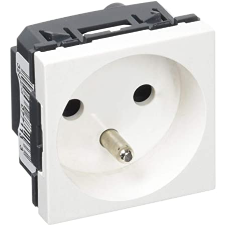 SOCKET (Mosaic) 2P+E/16A, w/ screw, white