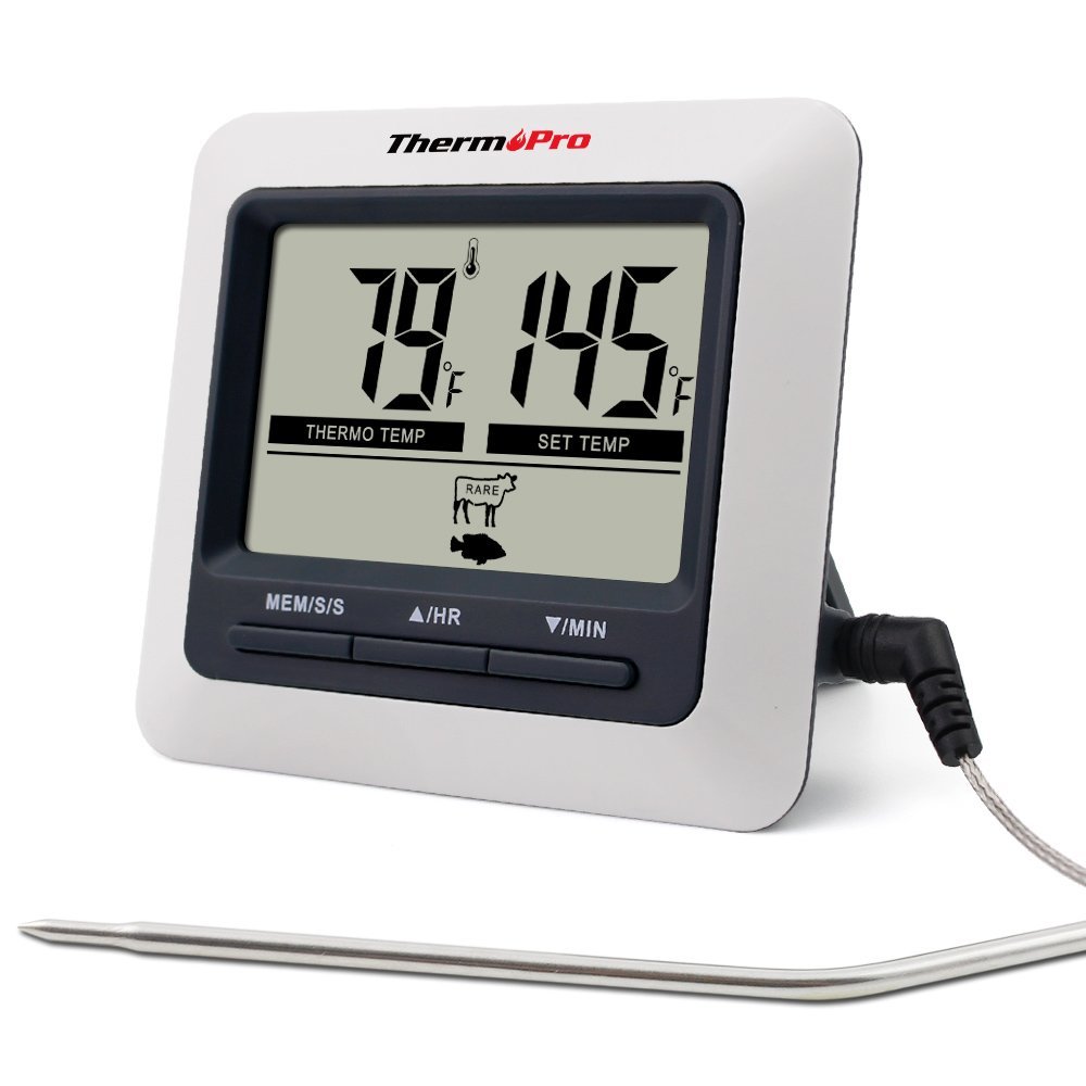 FOOD GRADE THERMOMETER, digital, with cord