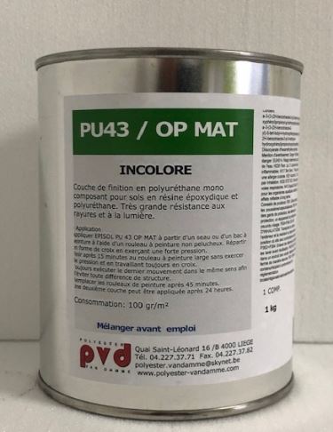 TOPCOAT (EPISOL PU43 OP MAT) 5kg