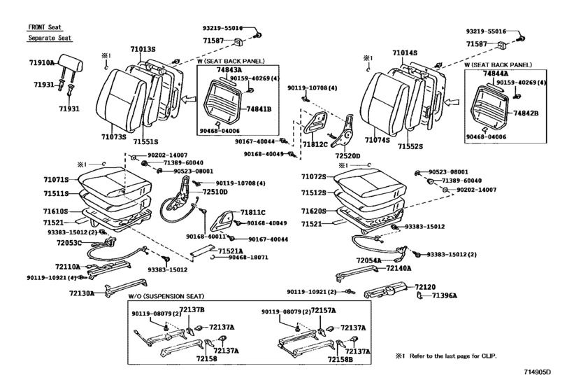 Track Assy,Front Seat inner RH  for HZJ78 MK3