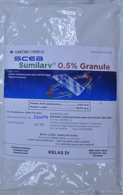 LARVICIDE pyriproxifène (Sumilarv) contr moustique, granules