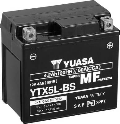 BATTERIE YTX5L-BS (Yuasa) 12V, XL125LEK