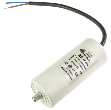 CAPACITOR (Ducati Energia) PP, 25μF, ±5%, 400 > 500V c.a.