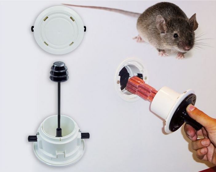 POSTE D'APPATAGE plafond & cloison (BaitSafe) carton de 3