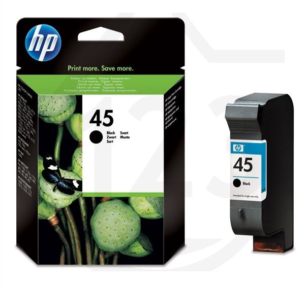 (HP Inkjet) CARTOUCHE D'ENCRE (51645A/HP45) 42ml, noir