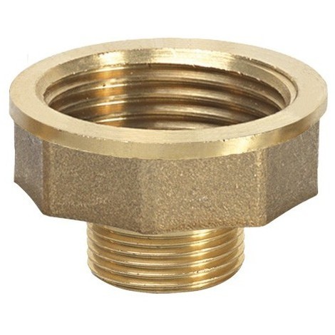 REDUCER COUPLING threaded, brass, ½"-⅜", FxM