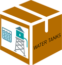 (module 50m³ metal frame water tank) TANK + ACCESSORIES