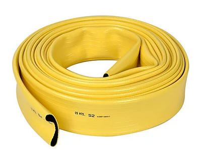 HOSE flat, 2", yellow, per metre