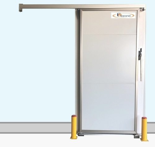 DOOR sliding, industrial, refrigerating, white, 2.2x3m
