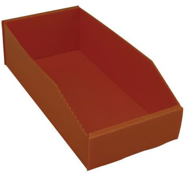 STORAGE TRAY, plastic, foldable, 380mm, 7 litre, red