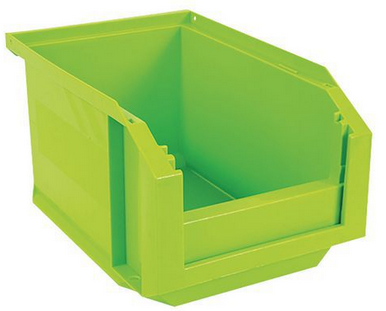 STORAGE TRAY, plastic, 230mm, 3 litre, fluorescent green