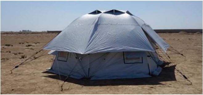 TENTE FAMILIALE Geodesic (ICRC/IFRC/IOM) 18m²