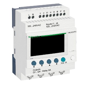 PROGRAM. RELAY (Schneider SR2B121FU) 100-240VAC, 8E/4S, mod.