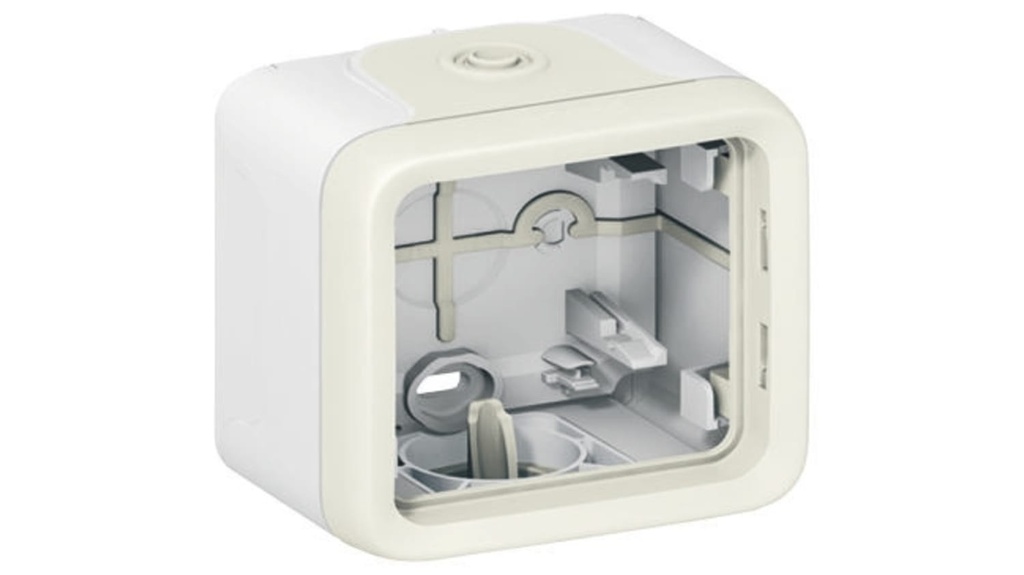 BOITIER simple (Legrand Plexo) 1 entrée haut, IP55, blanc