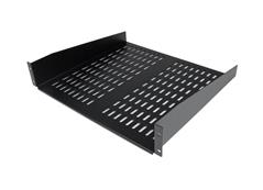 SHELF, 19" 2U, depth 400mm, perforated, load cap. 22kg